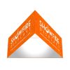 SF 5ft Triangle Hanging Banner 24in Outside Graphic Package 18 Showfire Displays