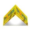 SF 5ft Triangle Hanging Banner 24in Outside Graphic Package 20 Showfire Displays