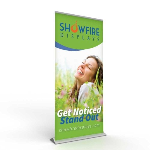 33.5 In One Choice Better Roll Up Silver 80″h Super Flat Graphic Package