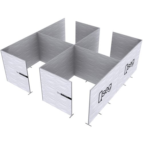 QSEG Quadruple Office Partition