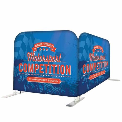 EZ Barrier Small Outdoor Single Sided Graphic Package W White Back Fabric 04