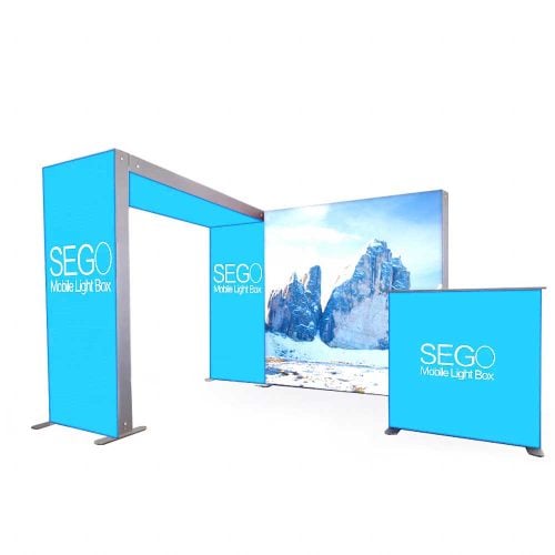 SEGO Lightbox Configuration C 10ft X10ft Double Sided Graphic Package 01 Default