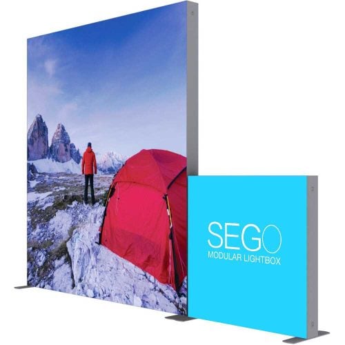 SEGO Lightbox Configuration D 10ft X10ft Double Sided Graphic Package 1