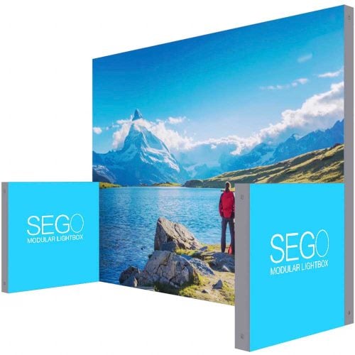 SEGO Lightbox Configuration E 10ft X10ft Double Sided Graphic Package 1 1