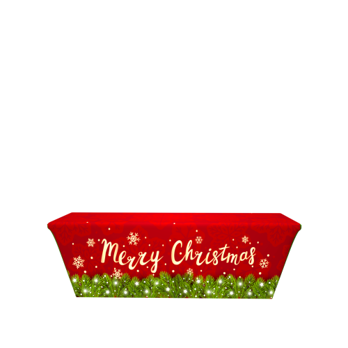 CH02 8ft 4 Sided Stretch Table Throw Front