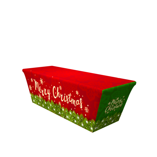 CH02 8ft 4 Sided Stretch Table Throw Side 1