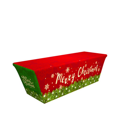 CH02 8ft 4 Sided Stretch Table Throw Side 2