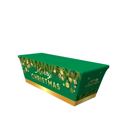 CH03 8ft 4 Sided Stretch Table Throw Side 1