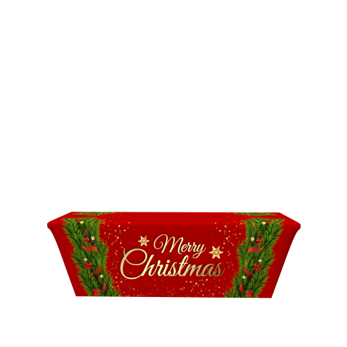 CH04 8ft 4 Sided Stretch Table Throw Front