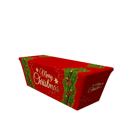 CH04 8ft 4 Sided Stretch Table Throw Side 1