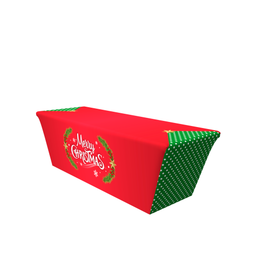 CH07 8ft 4 Sided Stretch Table Throw Side 1