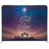 Church Banner Tension Fabric Backdrop Christmas The Lord Is Come
