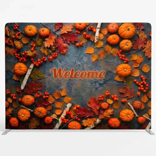 Church Banner Tension Fabric Backdrop Fall Welcome 2