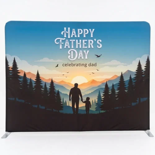 Church Banner Tension Fabric Backdrop Fathers Day 5