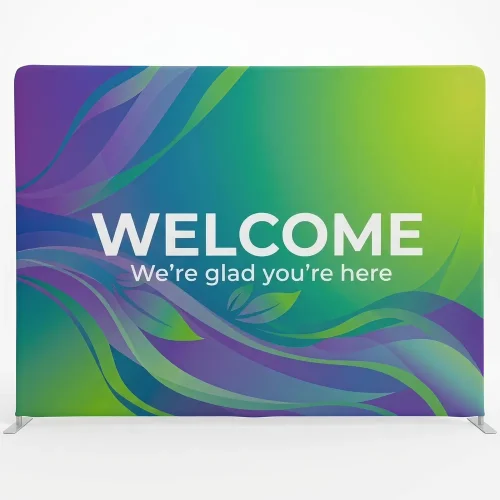 Church Banner Tension Fabric Backdrop Welcome 4