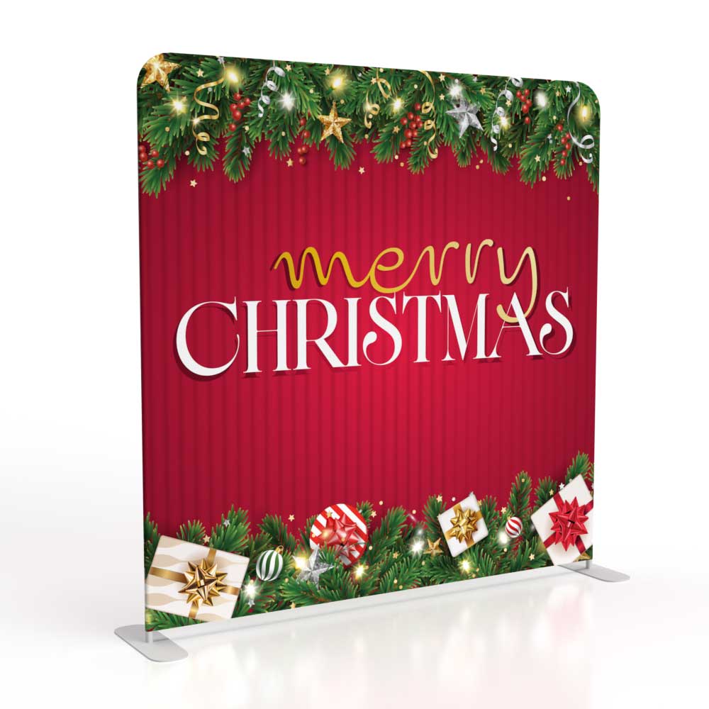 Church Banners Christmas002 8FT Fabric Display Straight Side L