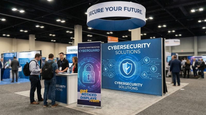 Retractable Banner Cyber Security Trade Show