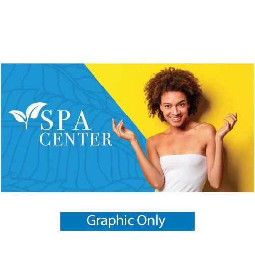 15X8 Ft EZ Tube Display Single Sided Graphic Only With Black Back Fabric 01