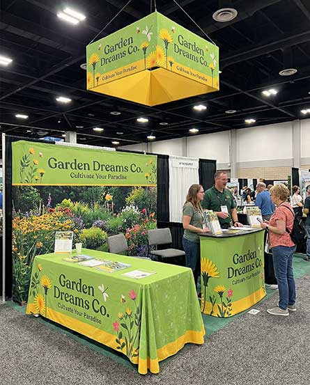 10ft Fabric Pop Up Display 10x10 Booth Garden Show