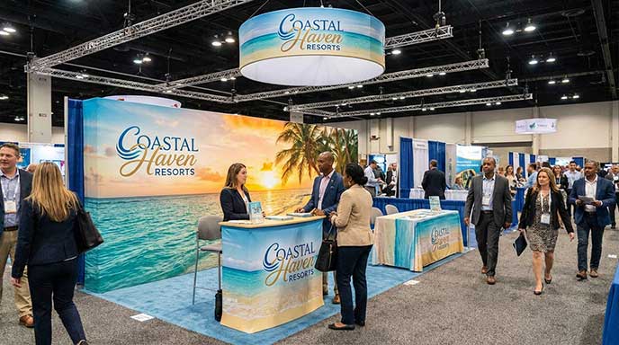 20ft Fabric Pop Up Display Tourism Trade Show