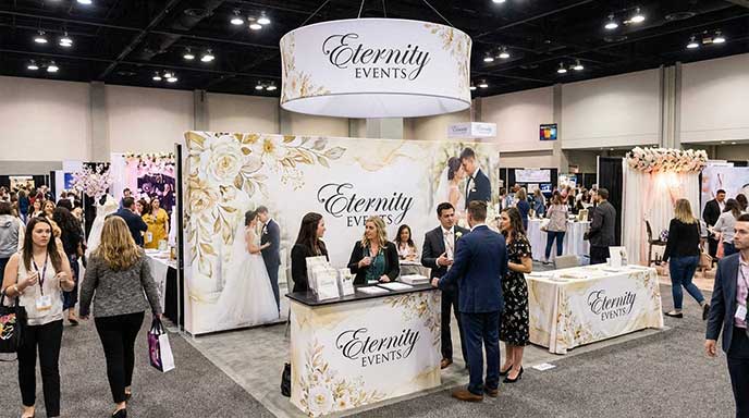 20ft Fabric Pop Up Display Wedding2