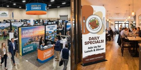 Fabri Pop Up Display Vs Banner Stands 10x10 Trade Show Booth