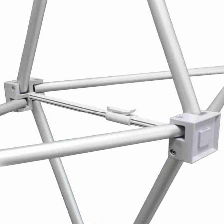 Scissor Frame Connectors On Fabric Pop Up Display