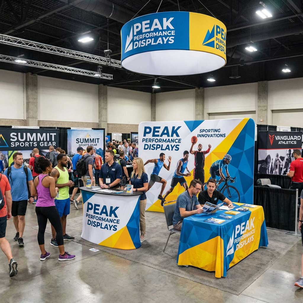10ft Fabric Pop Up Display Trade Show Sport10