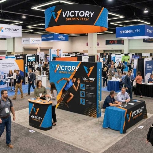10ft Fabric Pop Up Display Trade Show Sport9