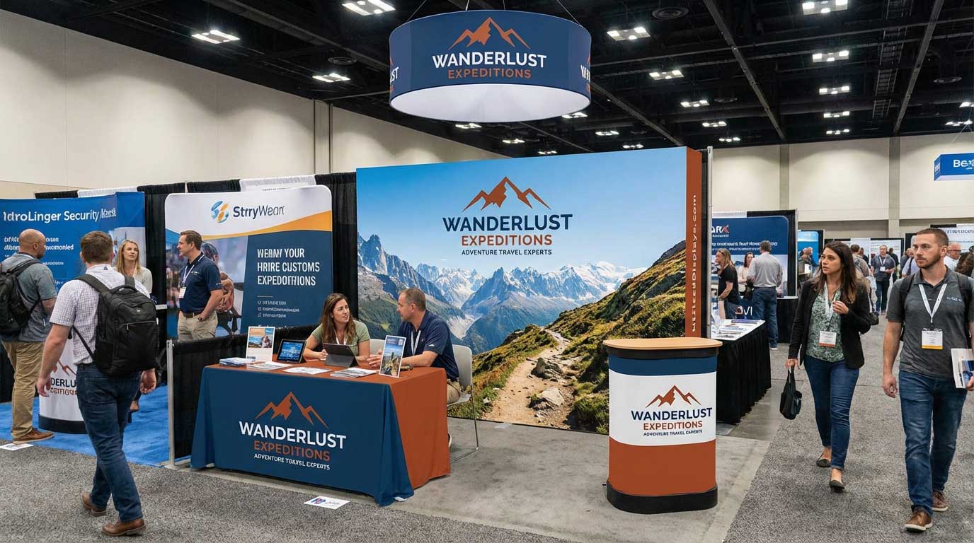 10ft Fabric Display Wall Trade Show Tourism2