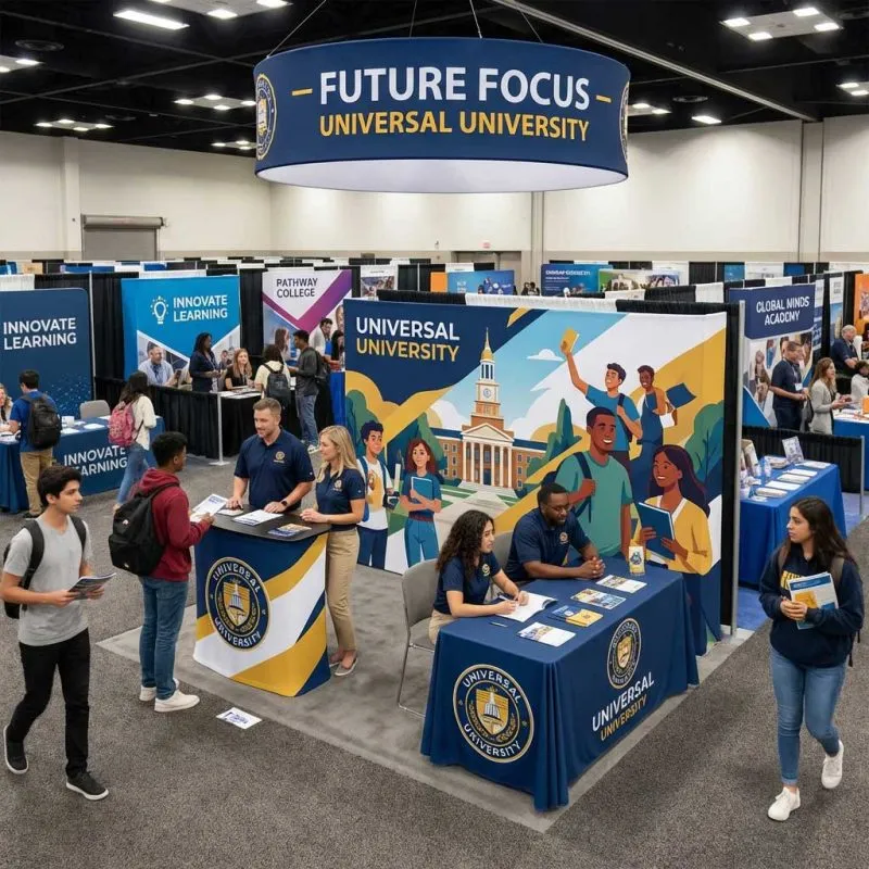 10ft Fabric Pop Up Display Trade Show University5