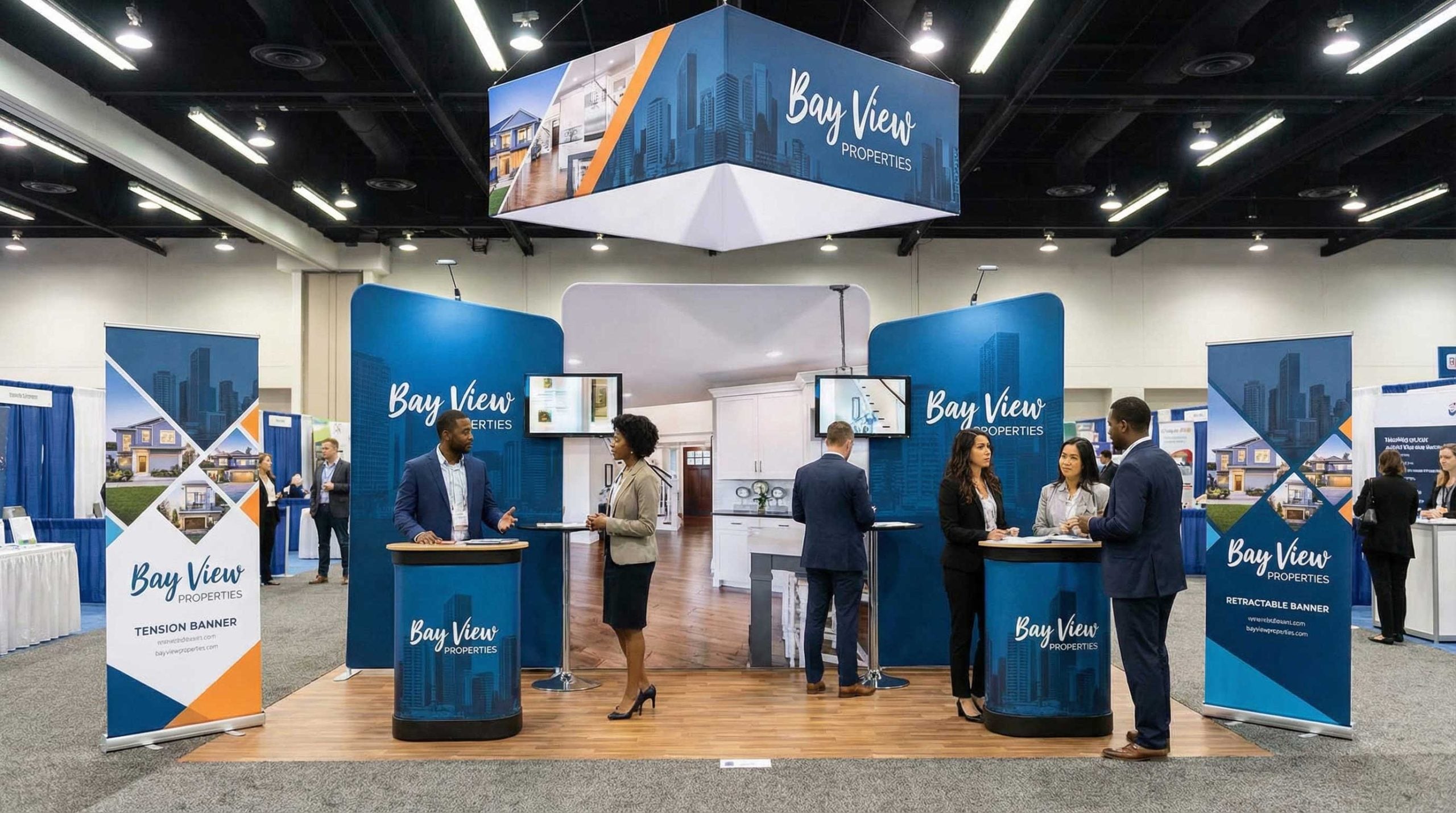 10ft Fabric Custom Modular Displays Trade Show Real Estae5
