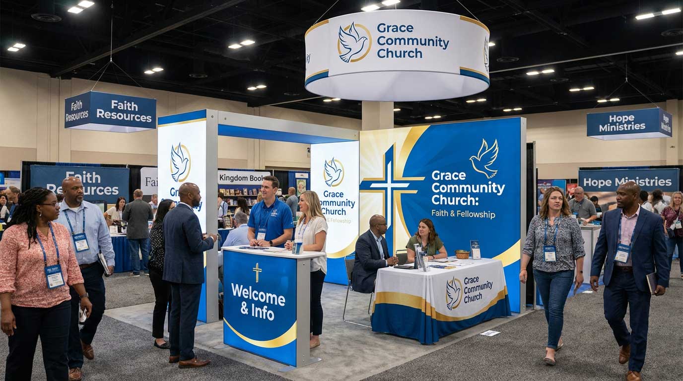 10ft Sego Backlit Display Trade Show Faith7