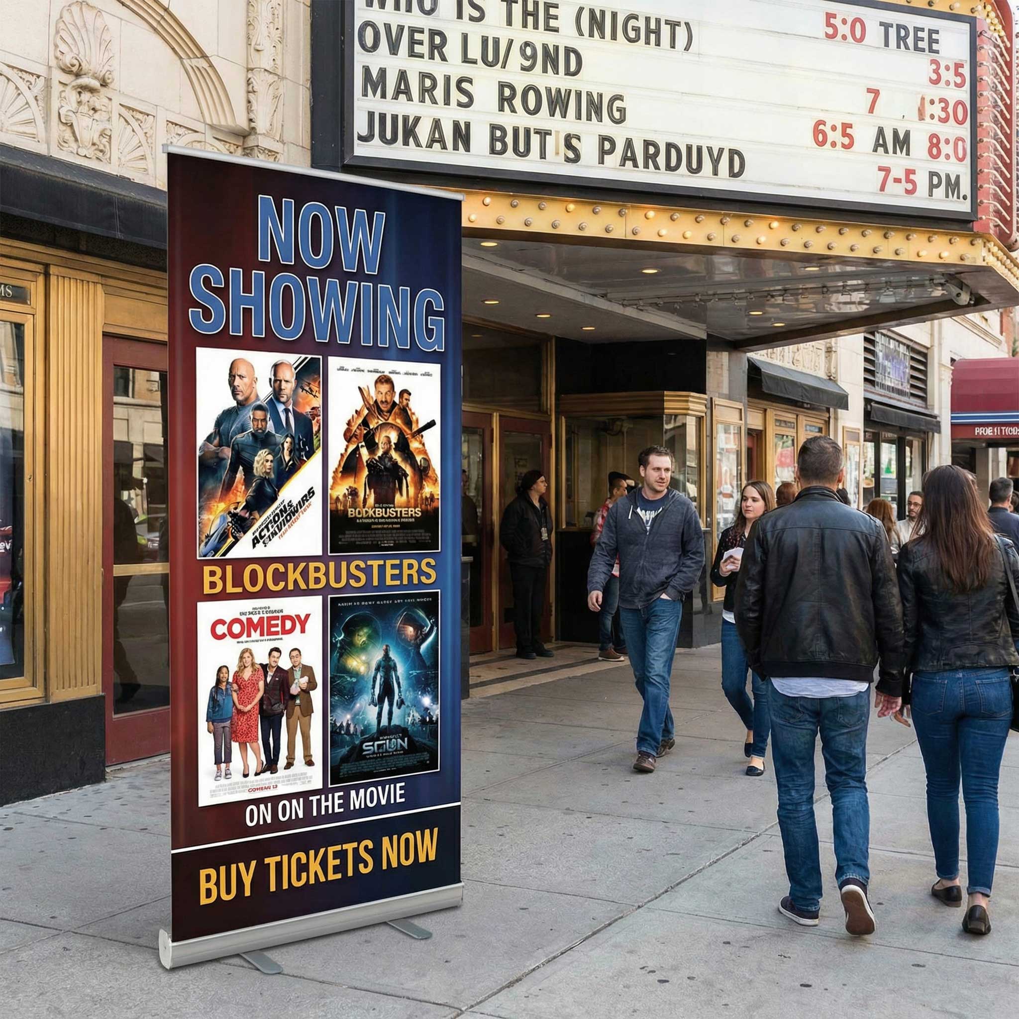 Retractable Banner Stand Trade Show Theater2