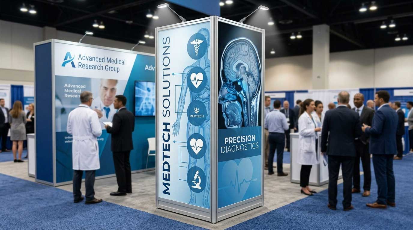 Branded Tower Display Backlit Medical