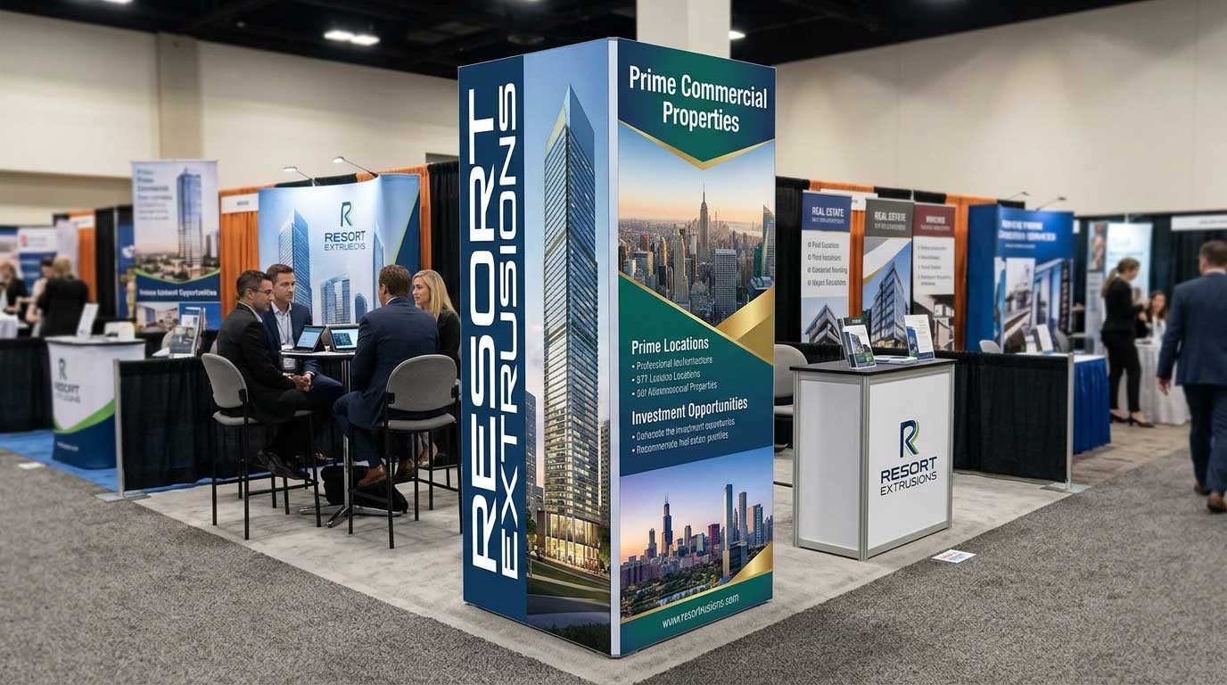 Tower Display Backlit Real Estate
