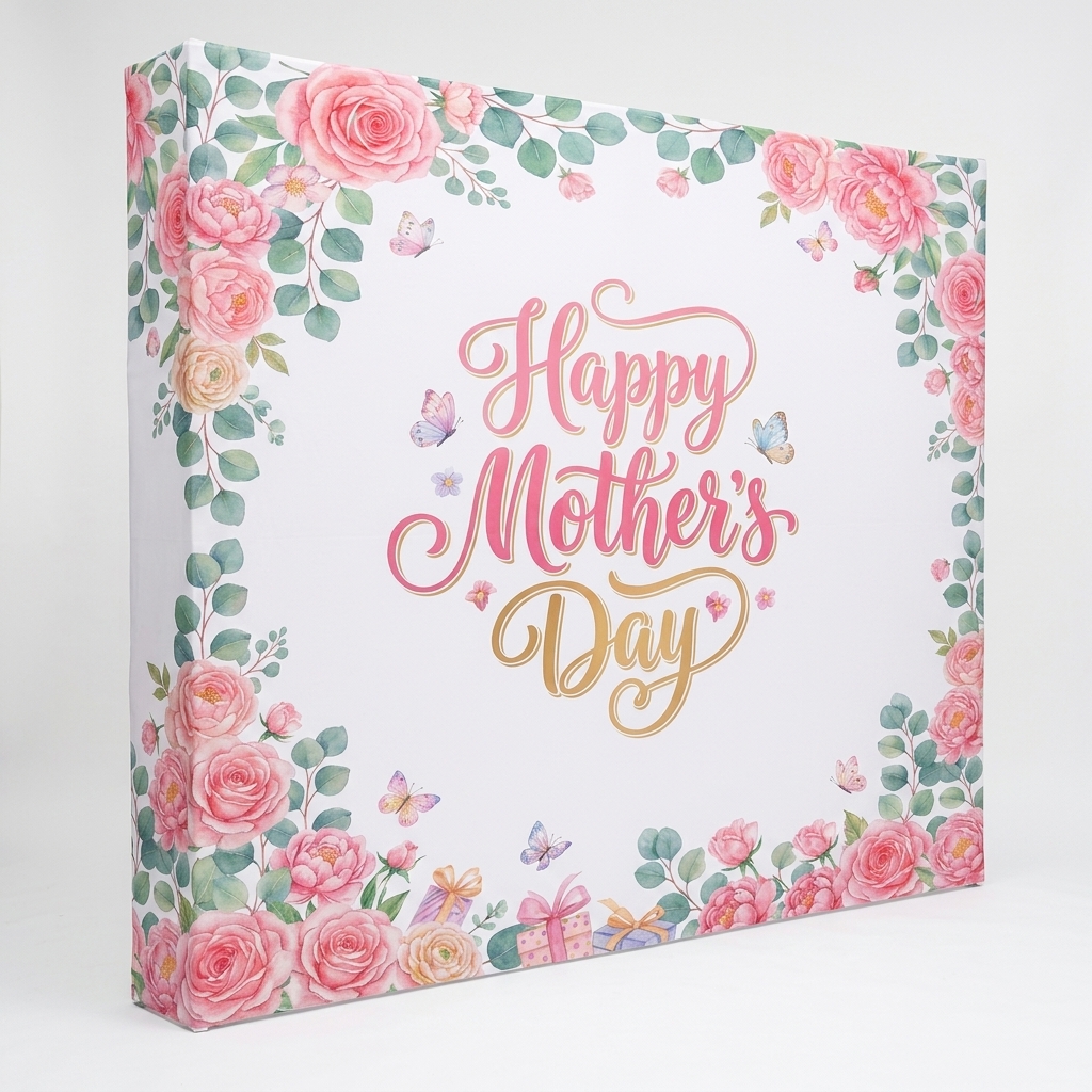 Happy Mother’s Day 10 ft Fabric Pop Up Style 7