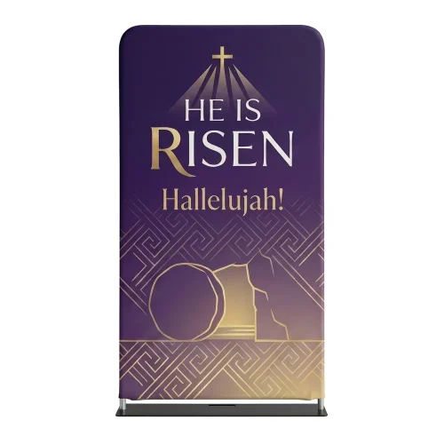 Church Banner 4ft Tension Banner Easter He Is Risen