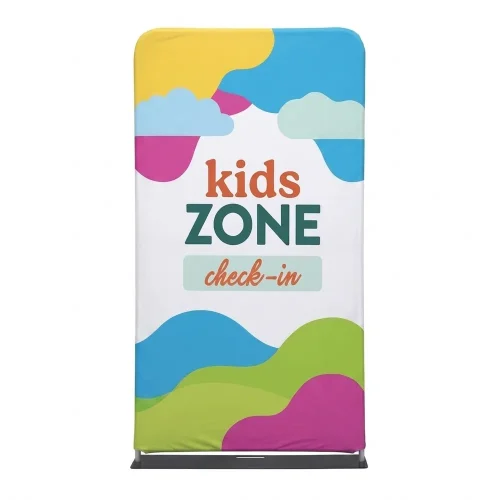 Church Banner 4ft Tension Banner Kids Zone Check In 6