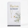 Church Banner 4ft Tension Fabric Baptism Sunday 15