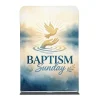 Church Banner 5ft Tension Fabric Baptism Sunday 9