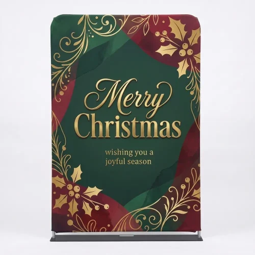 Church Banner 5ft Tension Fabric Christmas Merry Christmas 3
