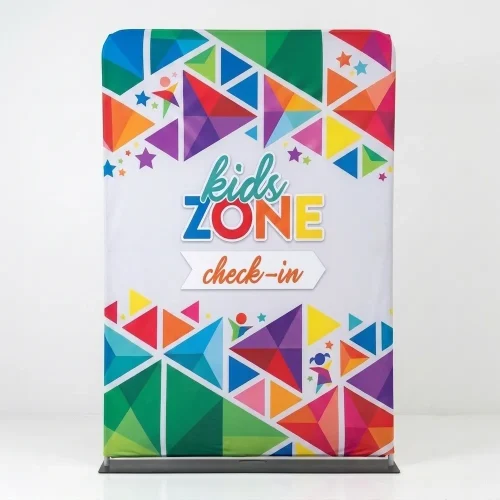 Church Banner 5ft Tension Fabric Kids Zone Check In 7