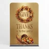 Church Banner 5ft Tension Fabric Thanksgiving Give Thanks 14