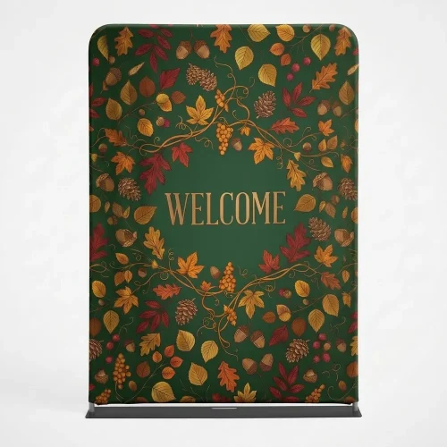 Church Banner 5ft Tension Fabric Welcome 1