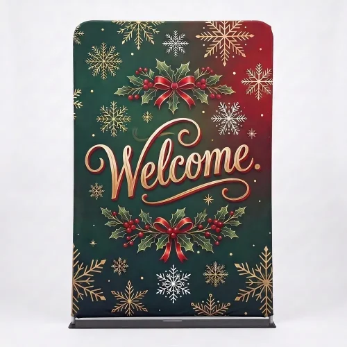 Church Banner 5ft Tension Fabric Welcome 30