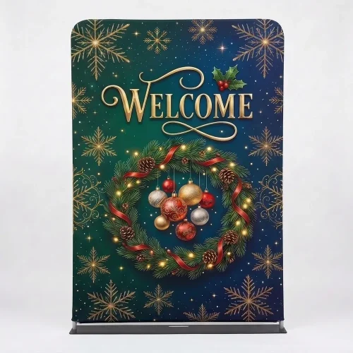 Church Banner 5ft Tension Fabric Welcome 37