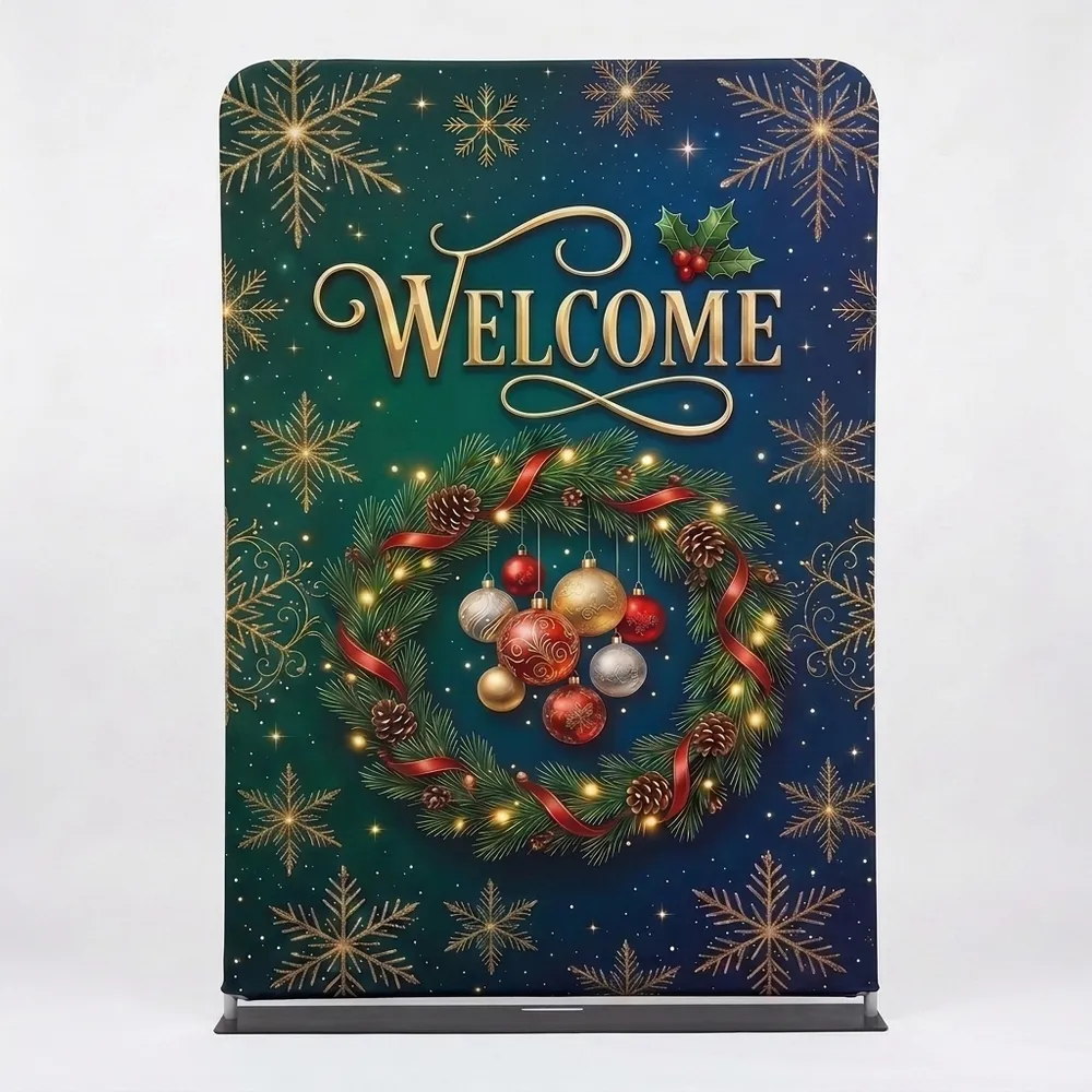 Church Banner 5ft Tension Fabric Welcome 37