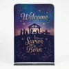 Church Banner 5ft Tension Fabric Welcome 44