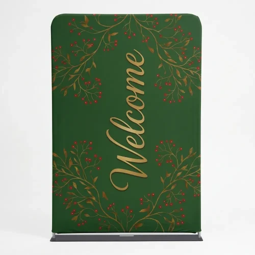 Church Banner 5ft Tension Fabric Welcome 8